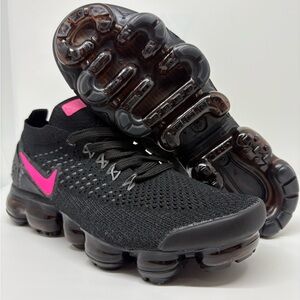 Women’s Nike Vapormax Black and Pink Running Shoes